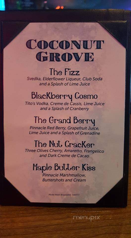 Coconut Grove Dockside Clam Bar - National Park, NJ menu_pic