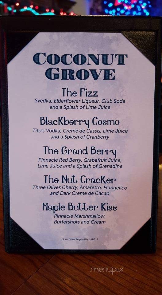 Coconut Grove Dockside Clam Bar - National Park, NJ menu_pic