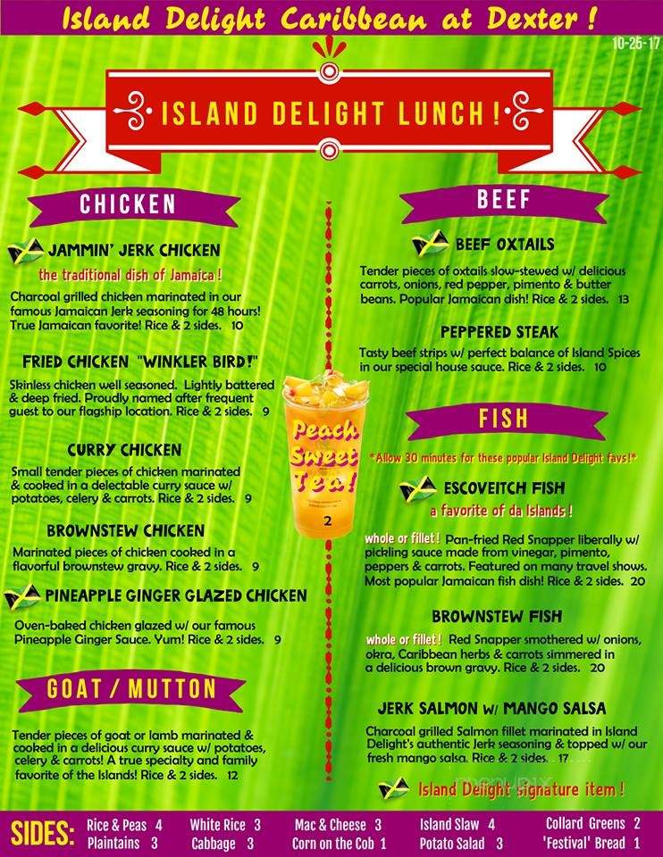 Island Delight Caribbean - Montgomery, AL menu_pic