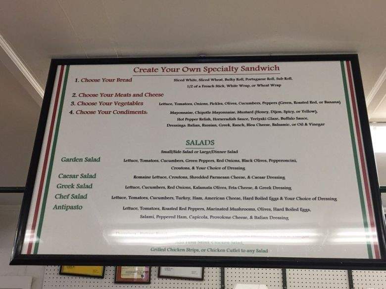 Gene's Variety - Milford, MA menu_pic