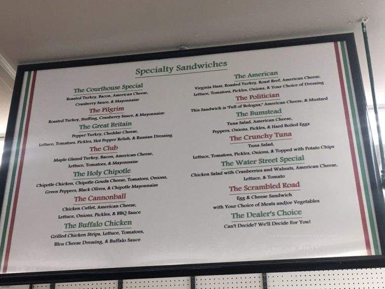 Gene's Variety - Milford, MA menu_pic