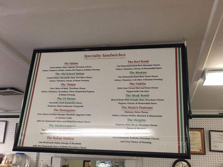 Gene's Variety - Milford, MA menu_pic