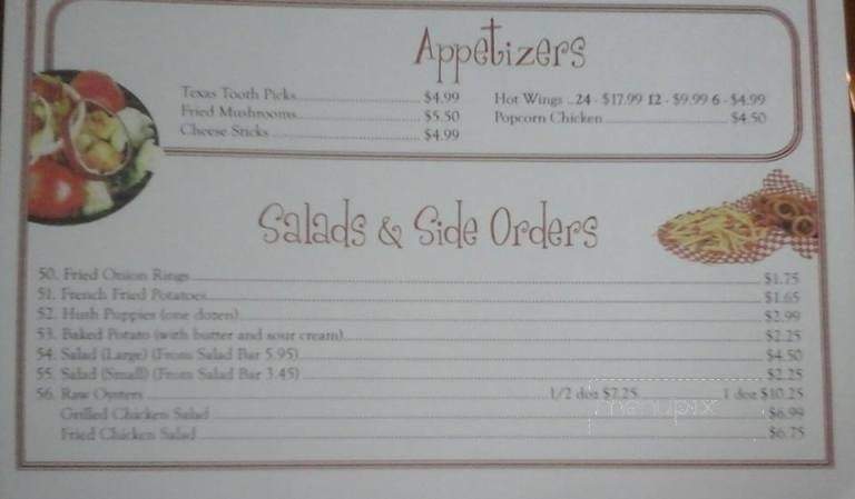 Kathy's Catfish & Bar-B Q - Trinity, AL menu_pic