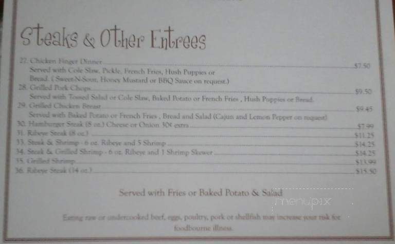 Kathy's Catfish & Bar-B Q - Trinity, AL menu_pic