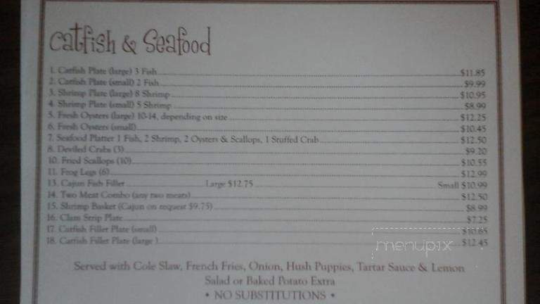 Kathy's Catfish & Bar-B Q - Trinity, AL menu_pic