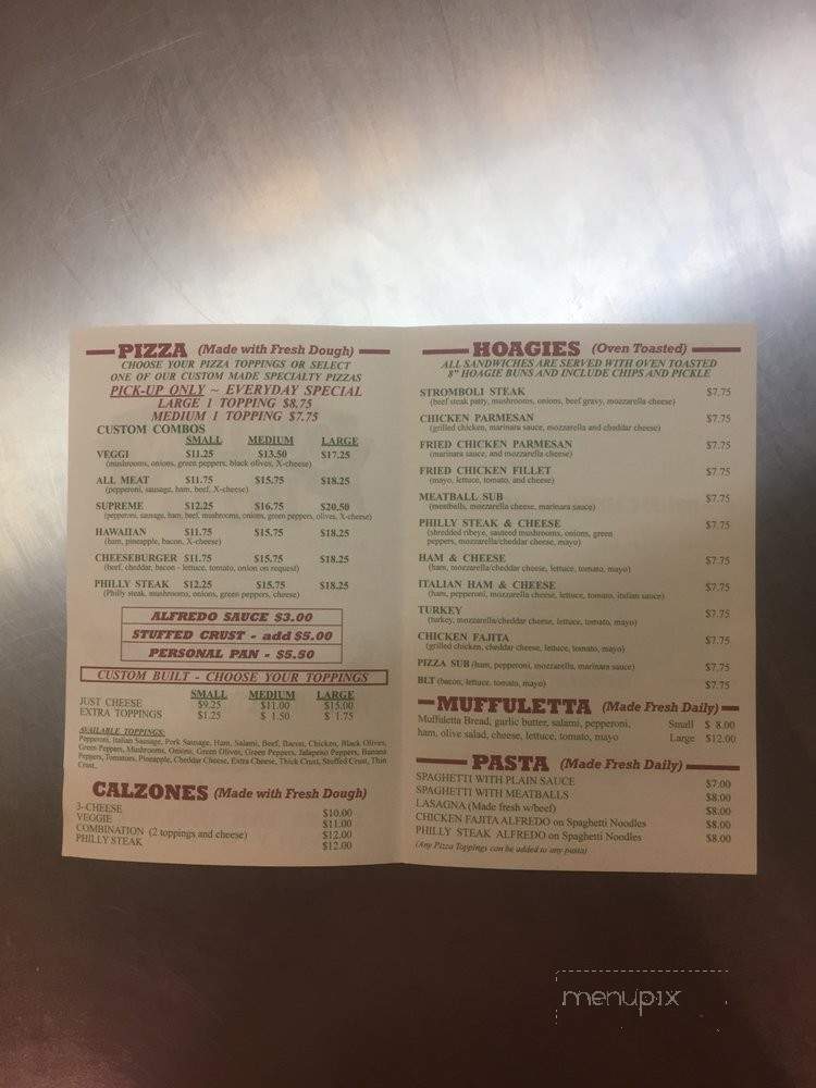 Custom Pizza Co - Talladega, AL menu_pic