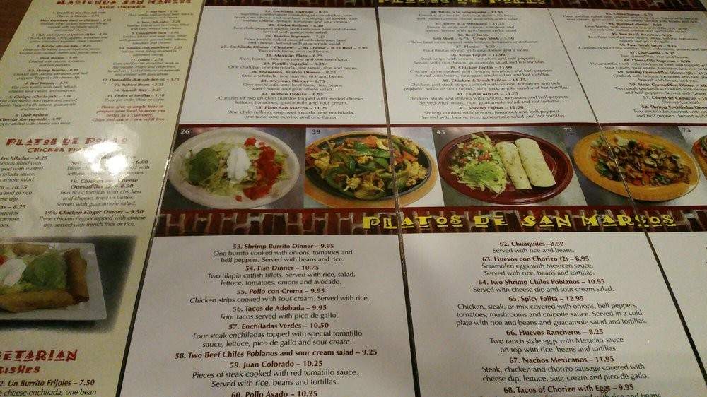 San Marcos Mexican Restaurant - Wetumpka, AL menu_pic