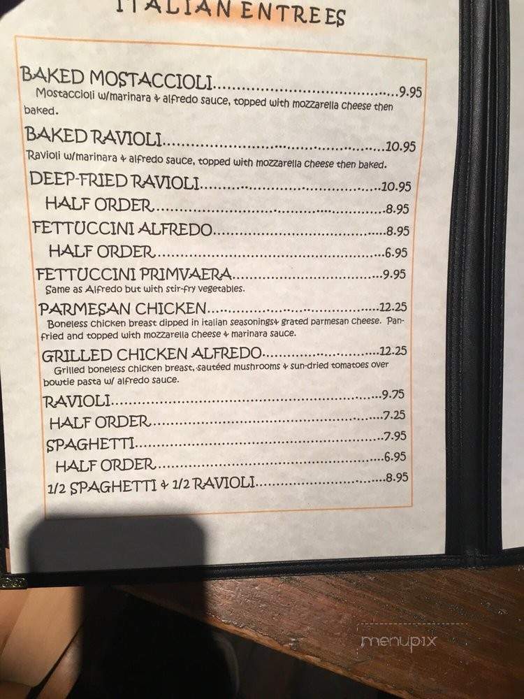 Rentz's Tap & Dining - Odell, IL menu_pic