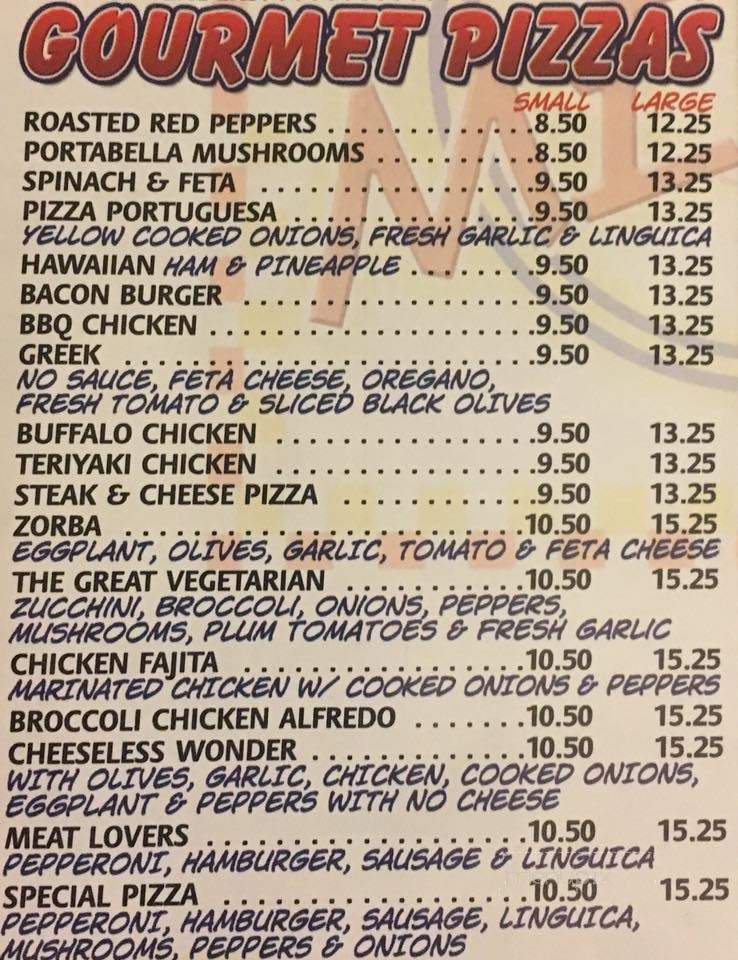 Metro Pizza & Sandwiches - New Bedford, MA menu_pic