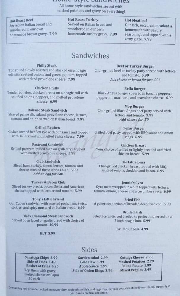 Nite Courts - Ford City, PA menu_pic