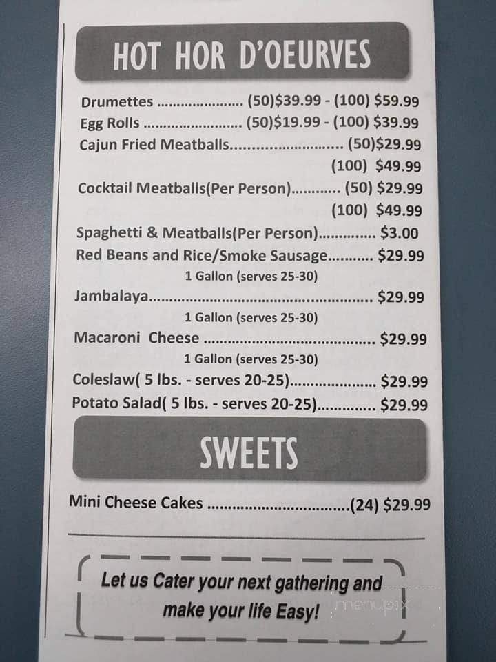 Sea Man's Seafood - Longs, SC menu_pic