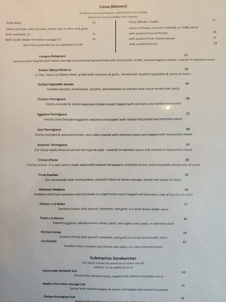 La Mia Bella Silica - Geneva, NY menu_pic
