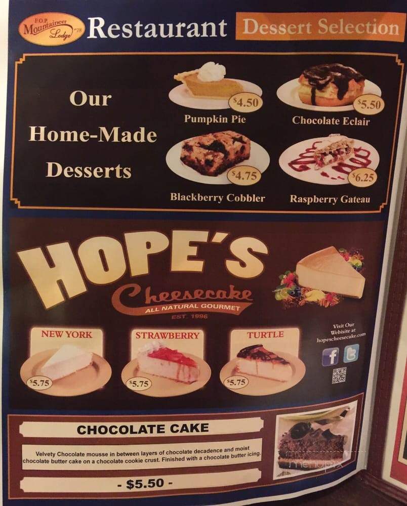 F.O.P. Mountaineer Lodge # 78 - Clarksburg, WV menu_pic