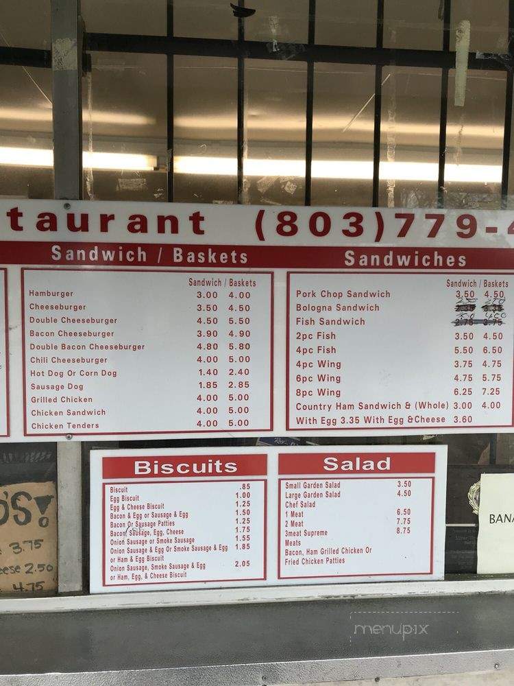 Silver Moon Restaurant - Columbia, SC menu_pic