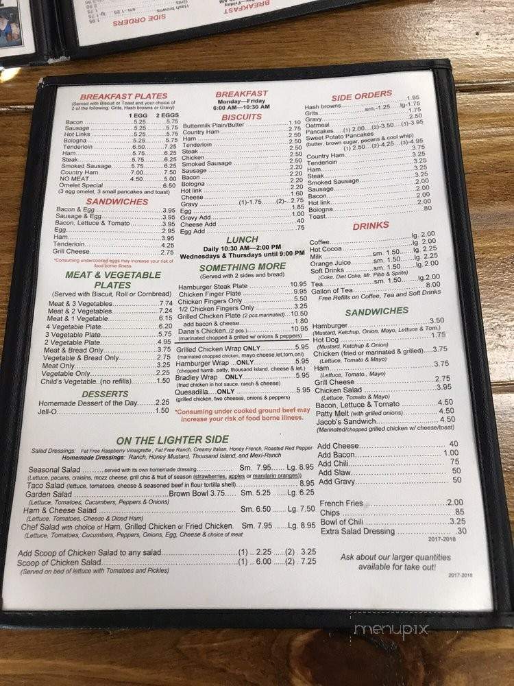 Cody J's - Cartersville, GA menu_pic