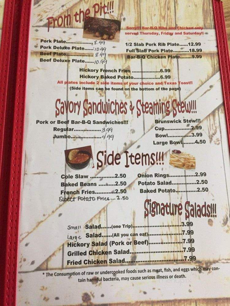 Jones Barbeque - Temple, GA menu_pic
