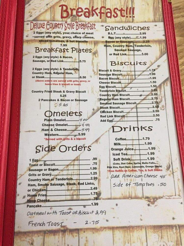 Menu of Jones Barbeque in Temple, GA 30179
