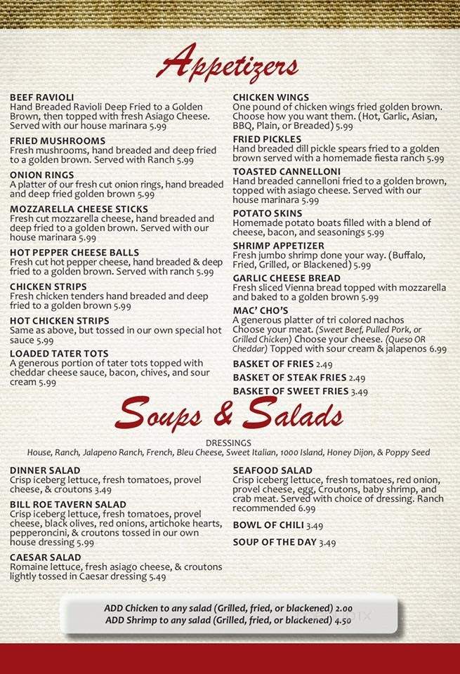 Mac's Time Out Lounge - Alton, IL menu_pic