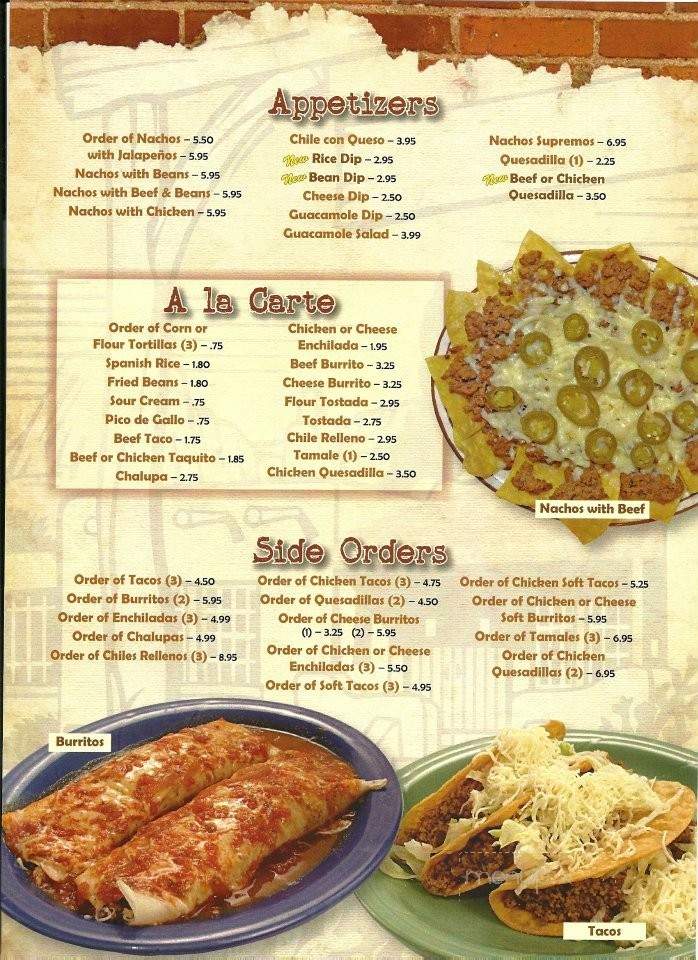 La Finca Mexican Restaurant - Morehead, KY menu_pic