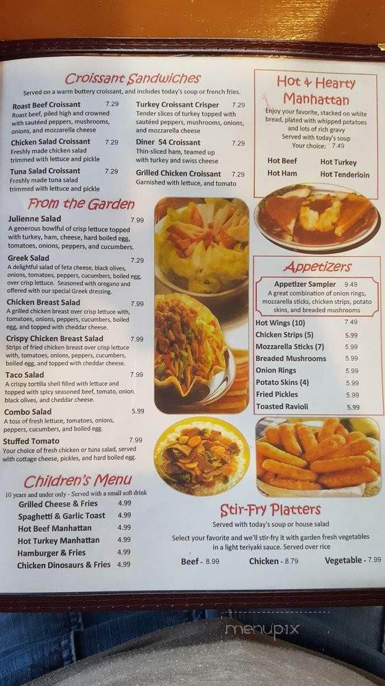 Diner 54 - Mexico, MO menu_pic
