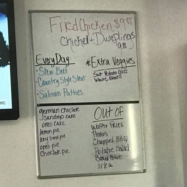 Cindy's Starlite Cafe - Catawba, NC menu_pic