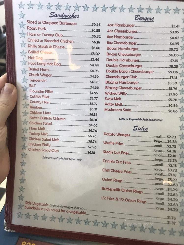 Cindy's Starlite Cafe - Catawba, NC menu_pic