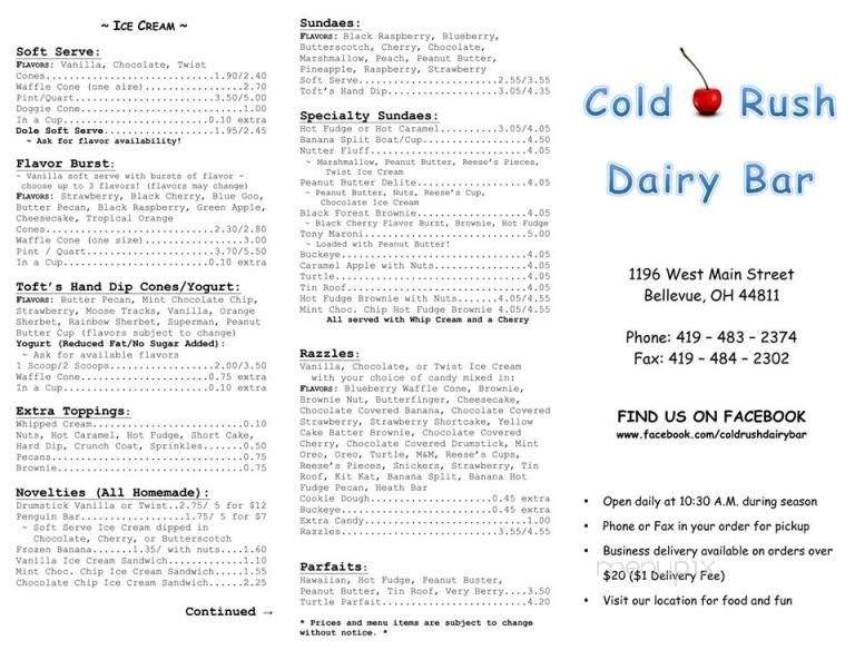 /350004528/Cold-Rush-Dairy-Bar-Bellevue-OH - Bellevue, OH