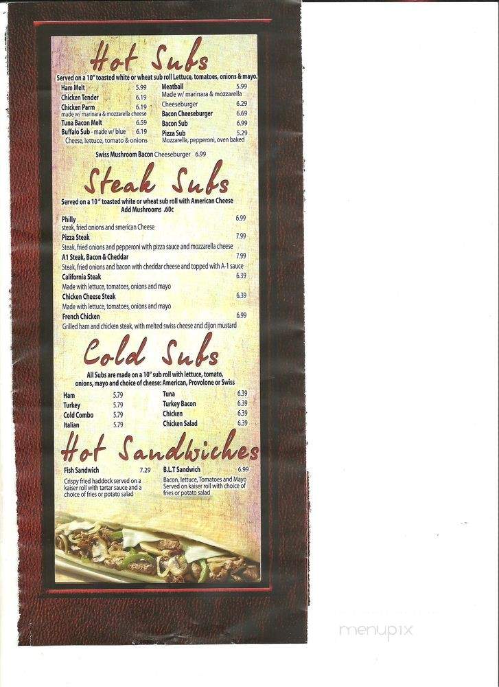 Pizza & Stuff - Westfield, PA menu_pic