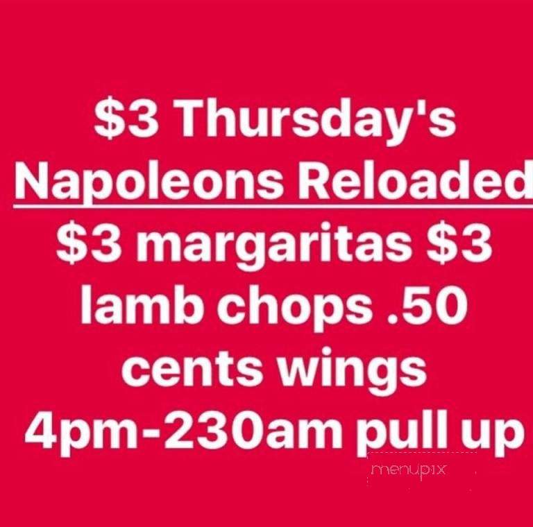 Napoleon Palace - Dayton, OH menu_pic