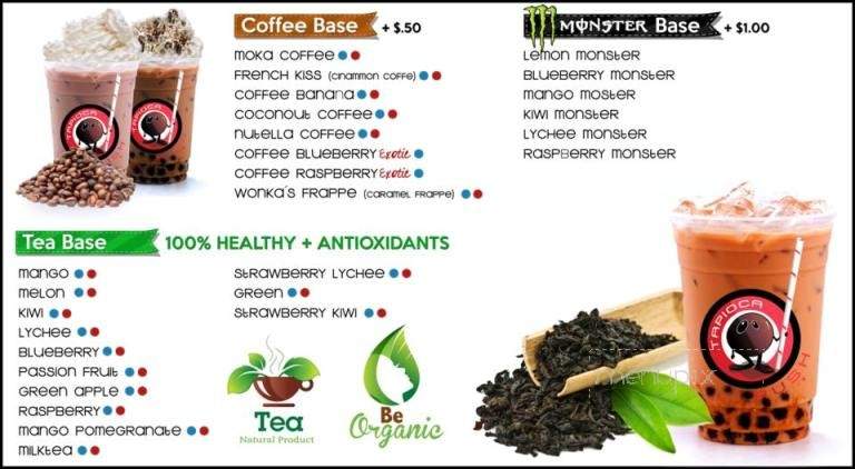 Tapioca Rush - Mission, TX menu_pic