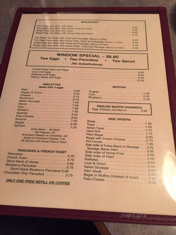 East Gate Luncheonette - Waterbury, CT menu_pic