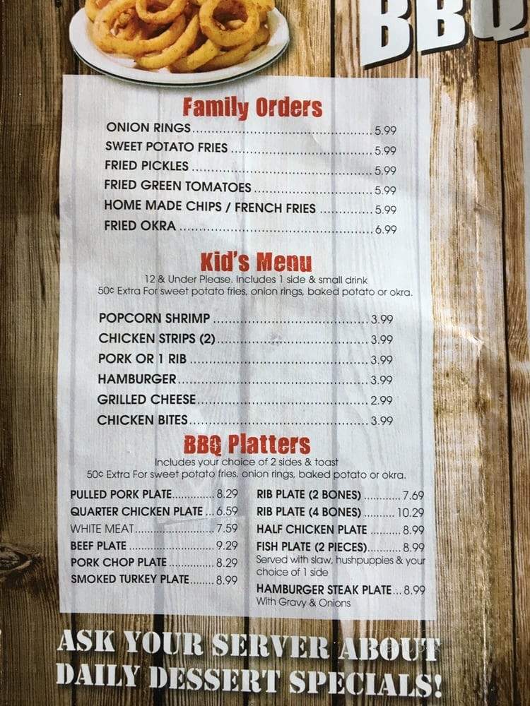 Kebo's BBBQ and More - Camilla, GA menu_pic