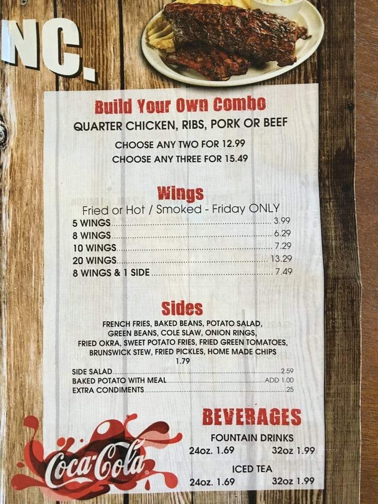 Kebo's BBBQ and More - Camilla, GA menu_pic