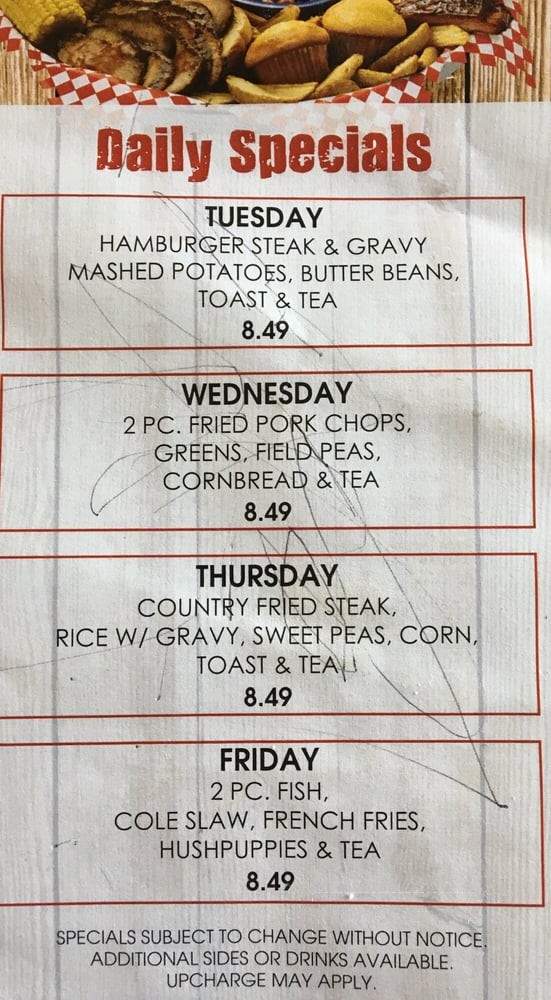 Kebo's BBBQ and More - Camilla, GA menu_pic