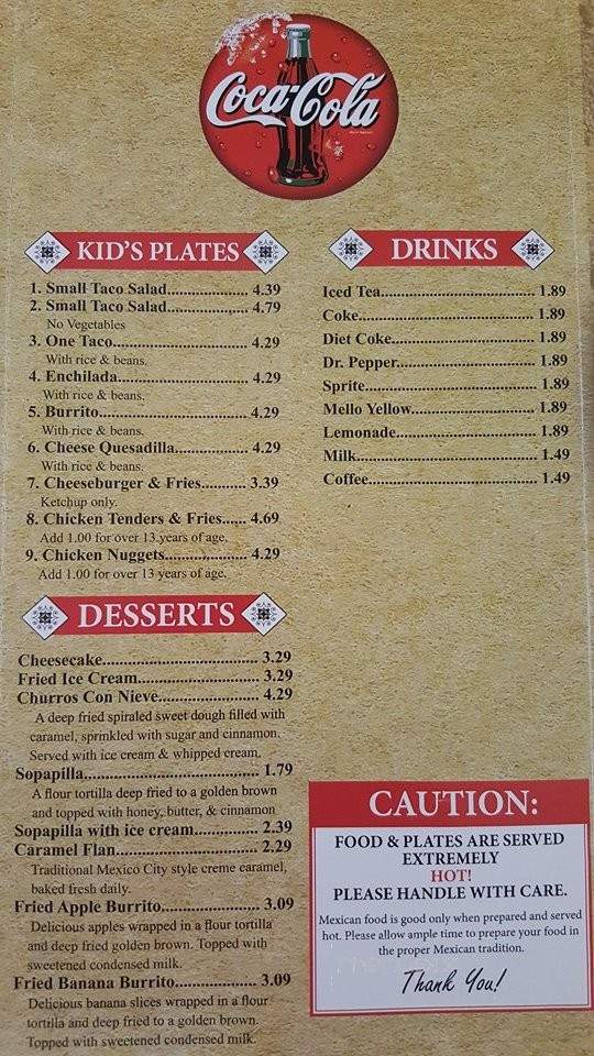 El Toro Bravo - Lakewood Ranch, FL menu_pic