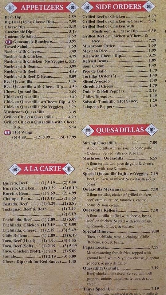 El Toro Bravo - Lakewood Ranch, FL menu_pic