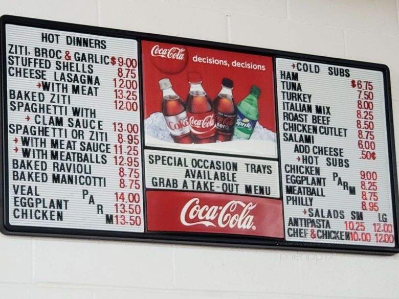Green Hill Cafe Pizzeria - Norton Hill, NY menu_pic