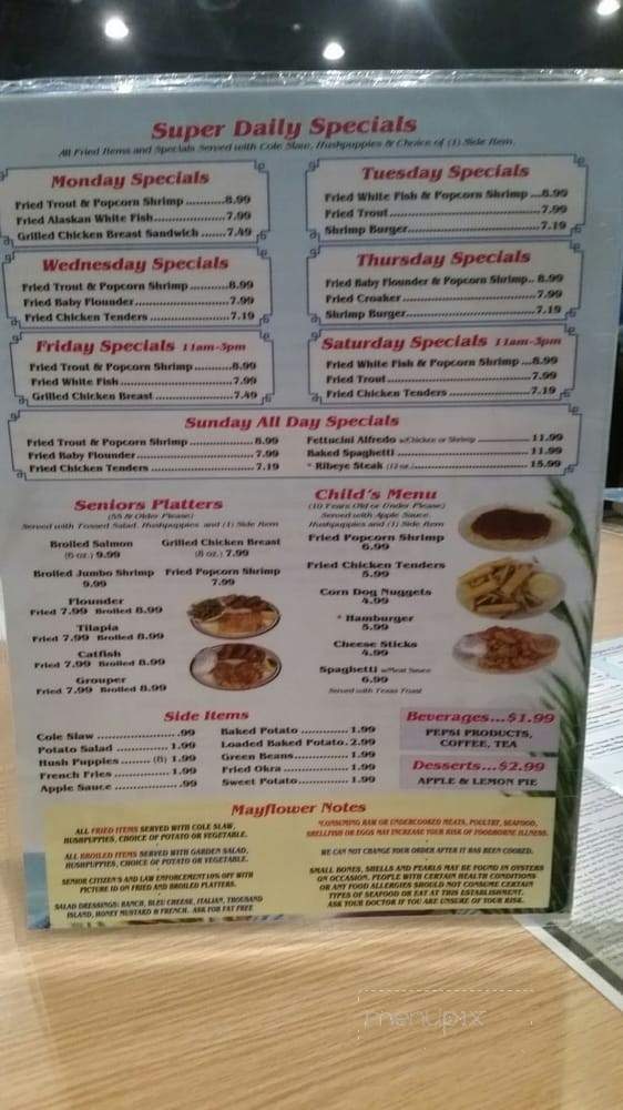Mayflower Seafood - Goldsboro, NC menu_pic