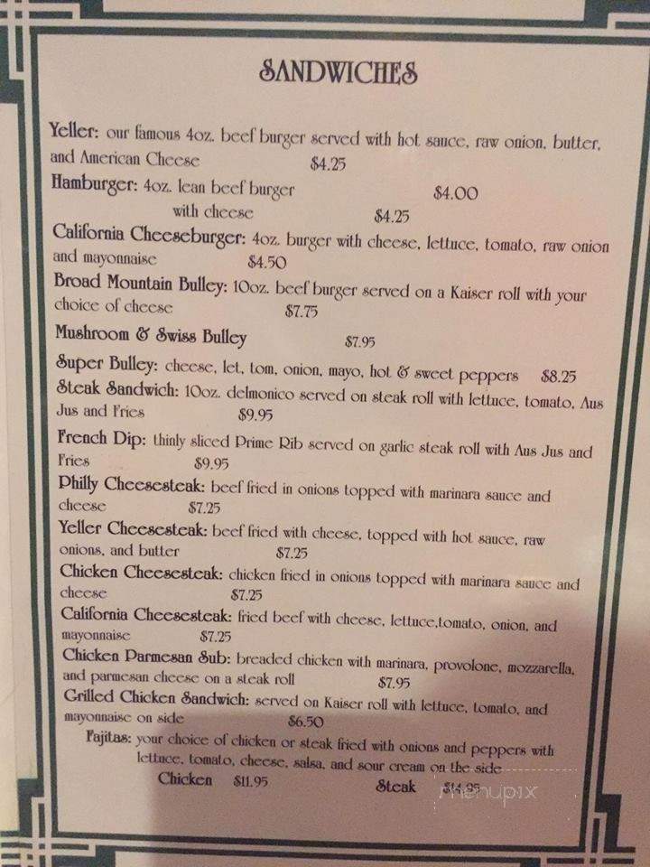 Roman's - Frackville, PA menu_pic