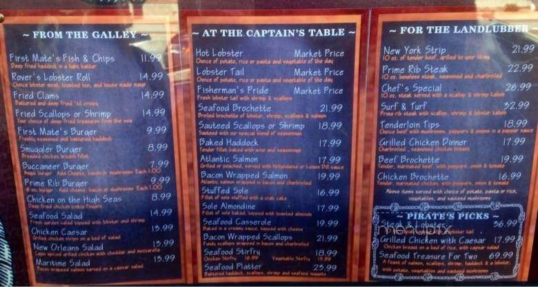 Harbour Front Restaurant - Saint Andrews, NB menu_pic