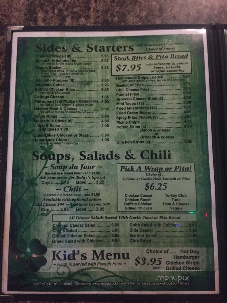 McCaffery's Bar - Lincoln Park, MI menu_pic