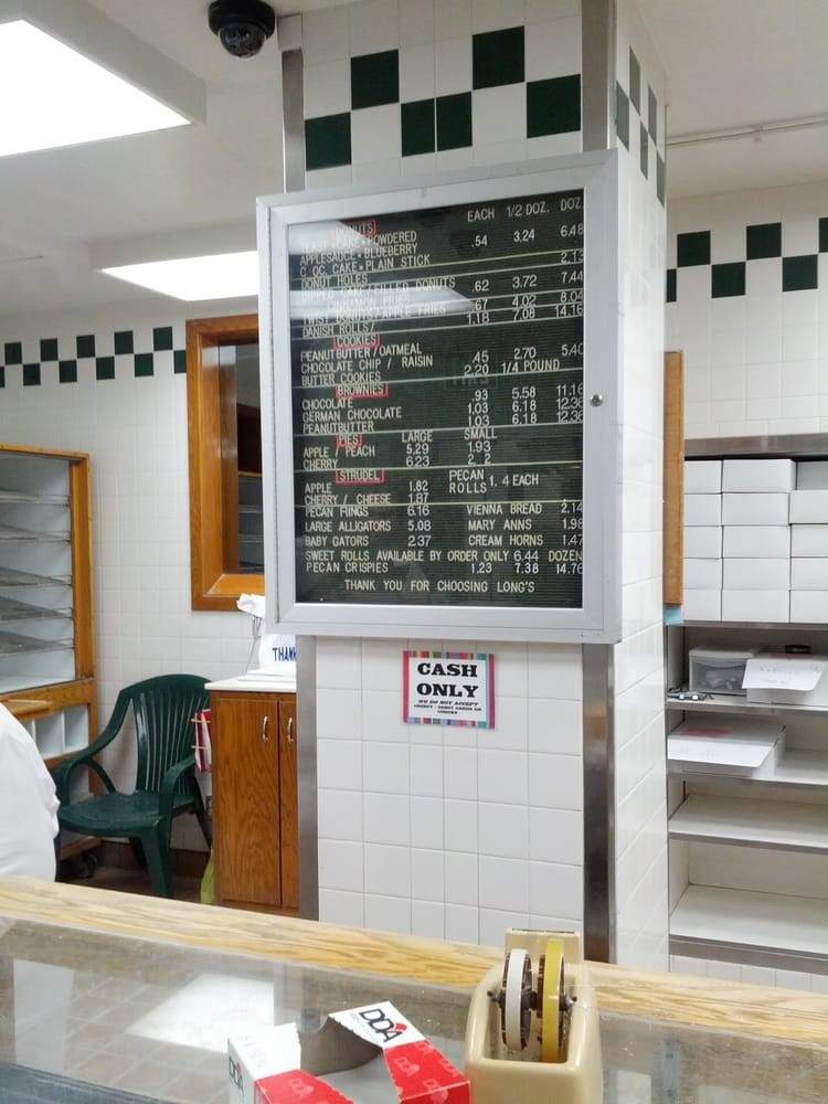 Long's Bakery - Indianapolis, IN menu_pic