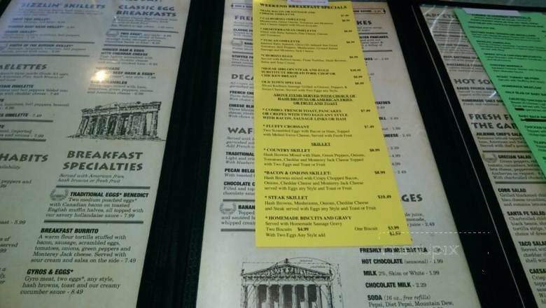 Pantheon - Franklin, WI menu_pic