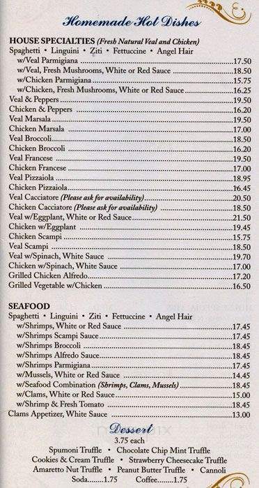 De Lorenzo's Pizza - Fairless Hills, PA menu_pic