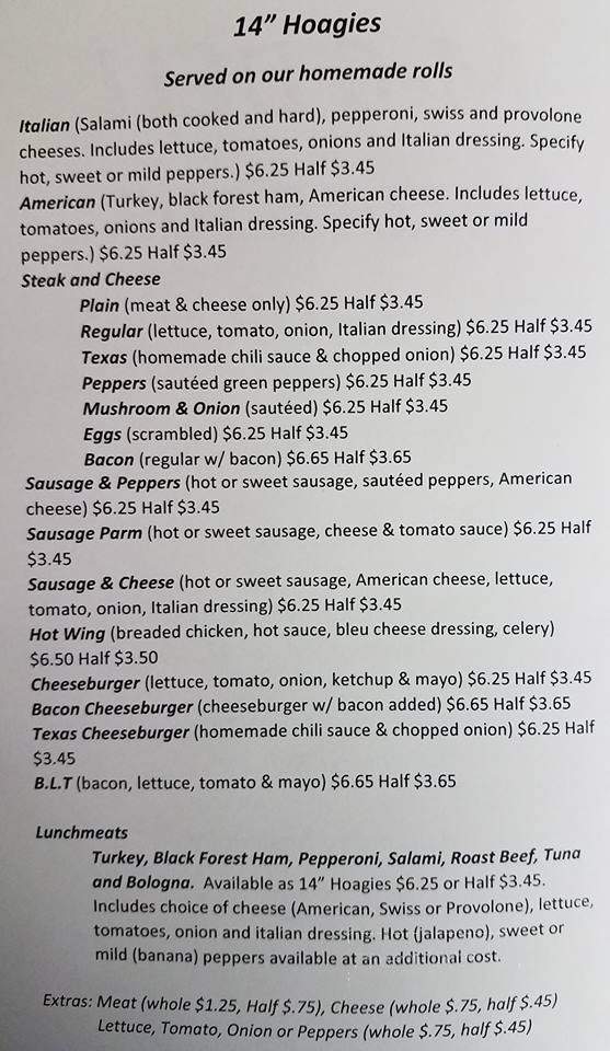 M-6 Deli - Olyphant, PA menu_pic