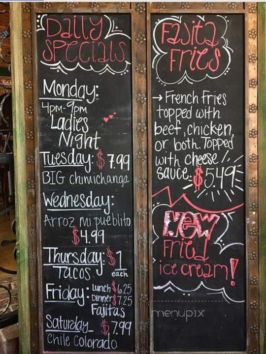 El Almacen (The Warehouse) - Searcy, AR menu_pic