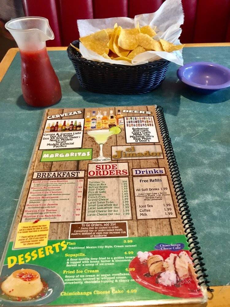 El Jimador - Hot Springs Village, AR menu_pic