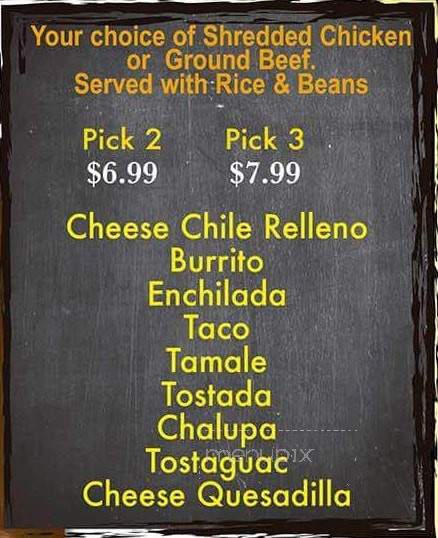Cotija Mexican Restaurant - Hot Springs National Park, AR menu_pic
