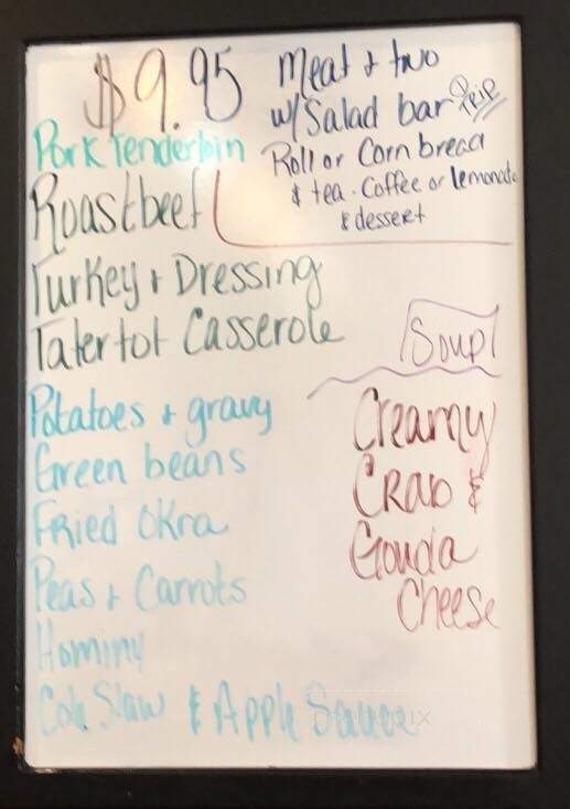 Cook's Country Kitchen - Blairsville, GA menu_pic
