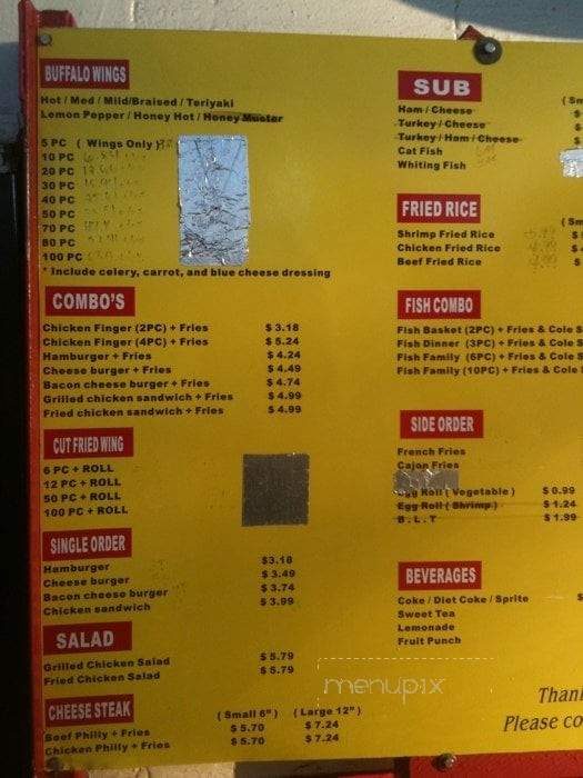 Sussie's Food To Go - Monroe, GA menu_pic